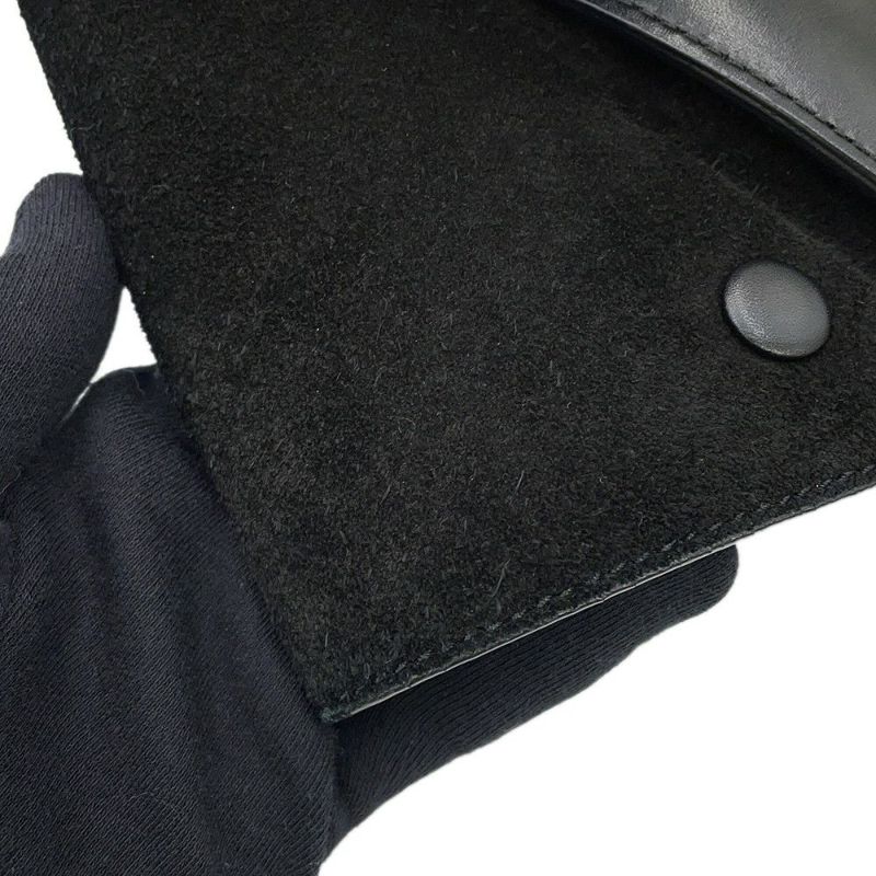 セリーヌ ハンドバッグ トラペーズ クロコ型押しレザー スエード CELINE 2way 黒