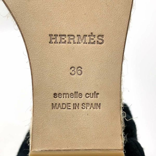 エルメス サンダル ティポリ エスパドリーユ レディースサイズ36 HERMES 靴