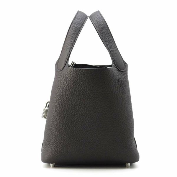 エルメス ハンドバッグ ピコタンロックPM プリュノワール/シルバー金具 トリヨンクレマンス W刻印