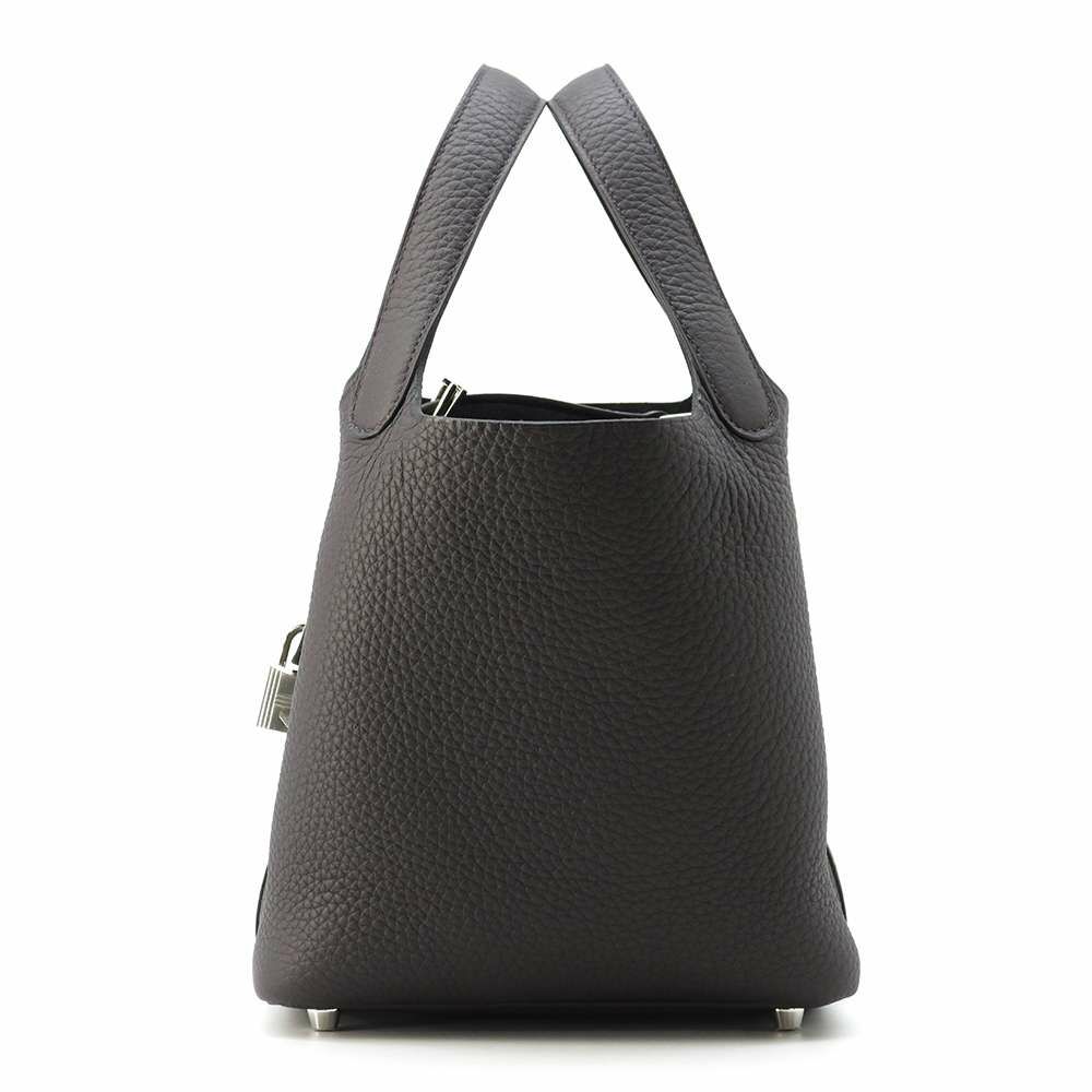 エルメス ハンドバッグ ピコタンロックPM プリュノワール/シルバー金具 トリヨンクレマンス W刻印