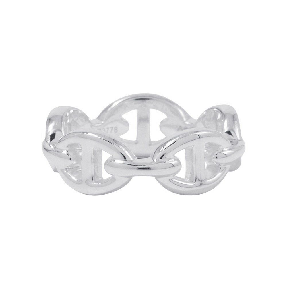 エルメス リング シェーヌダンクル アンシェネPM Enchainee SV925シルバー リングサイズ49 HERMES ジュエリー