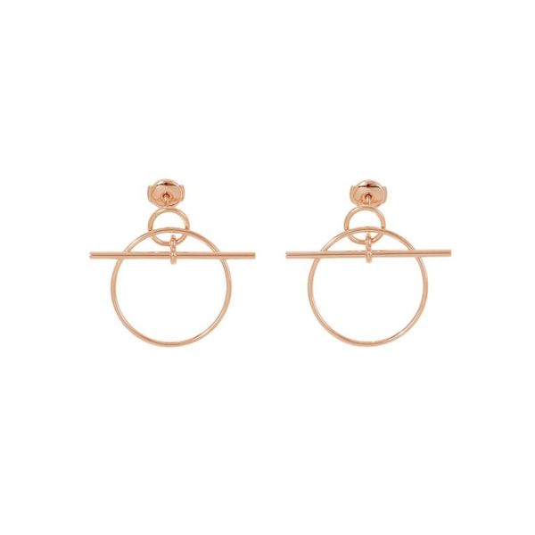 エルメス ピアス ループ ピアス エシャペ K18PGピンクゴールド HERMES ジュエリー