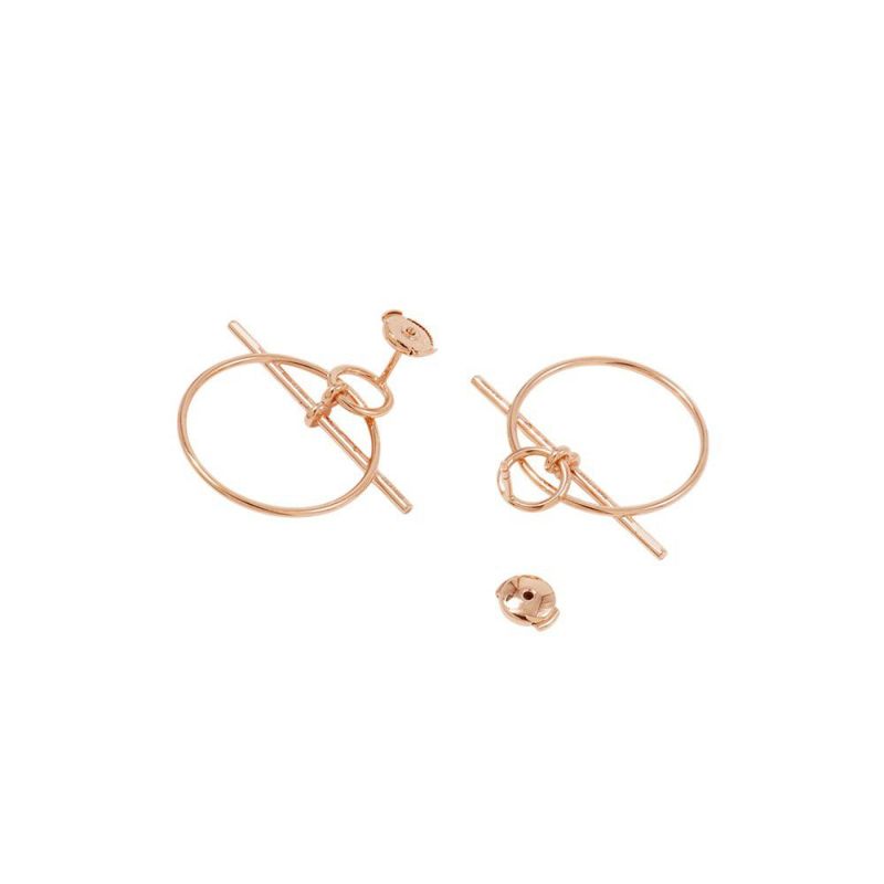 エルメス ピアス ループ ピアス エシャペ K18PGピンクゴールド HERMES ジュエリー