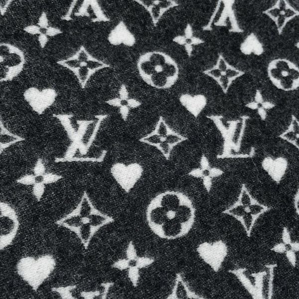 ルイヴィトン マフラー エシャルプ・ゲーム・オン カシミヤ MP2907 LOUIS VUITTON ストール 黒