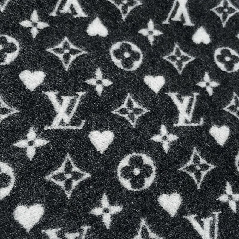 ルイヴィトン マフラー エシャルプ・ゲーム・オン カシミヤ MP2907 LOUIS VUITTON ストール 黒