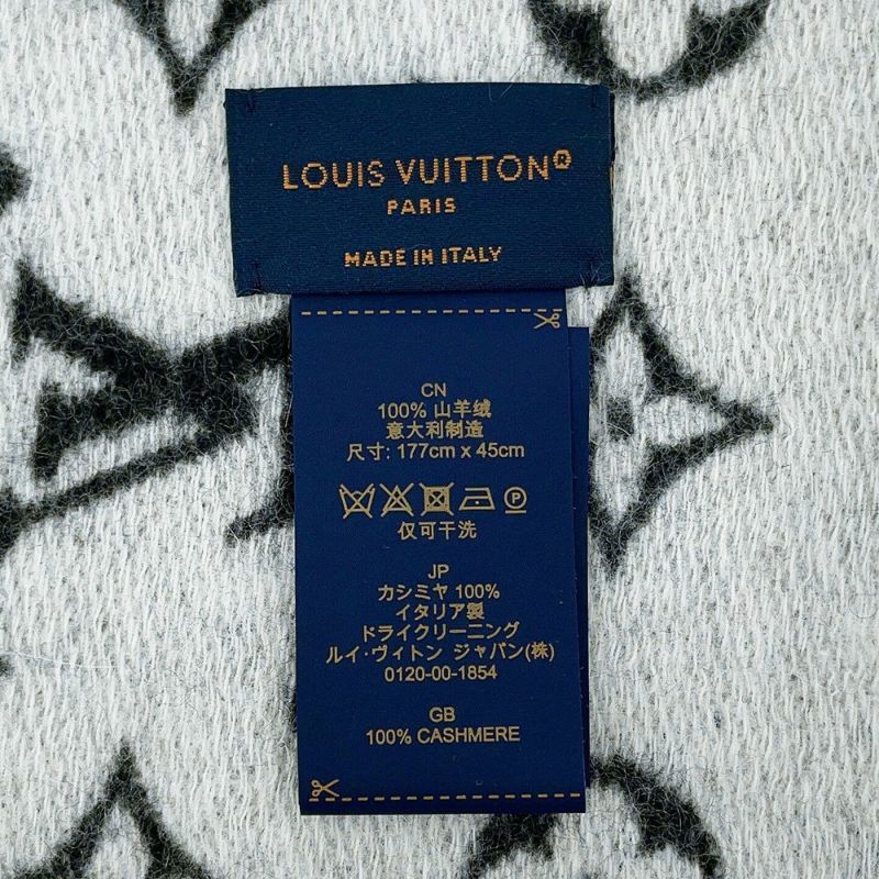 ルイヴィトン マフラー エシャルプ・ゲーム・オン カシミヤ MP2907 LOUIS VUITTON ストール 黒