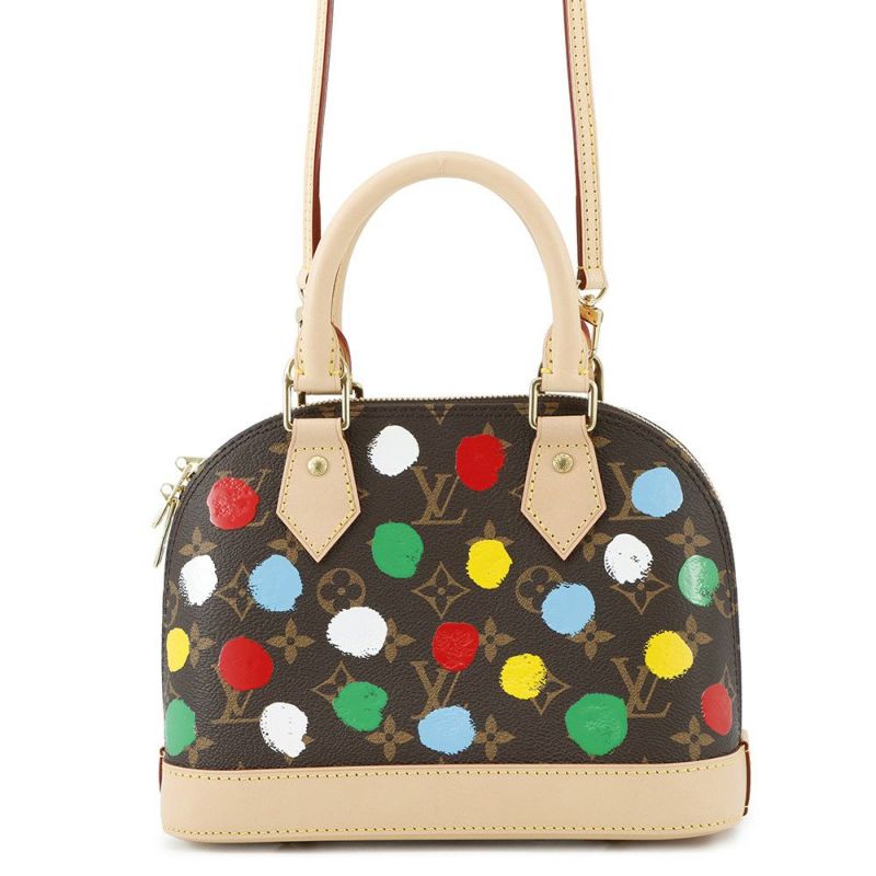 ルイヴィトン ハンドバッグ モノグラム/ペインティッド ドット LV × YK アルマBB M46431 2wayショルダーバッグ 草間彌生