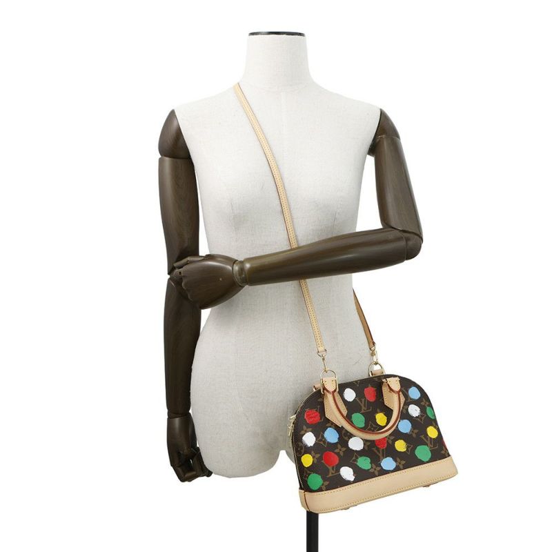 ルイヴィトン ハンドバッグ モノグラム/ペインティッド ドット LV × YK アルマBB M46431 2wayショルダーバッグ 草間彌生