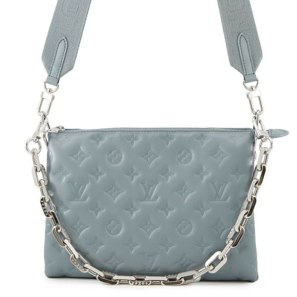 ルイヴィトン ショルダーバッグ モノグラム・エンボス/ラムレザー クッサンPM M21197 LOUIS VUITTON ヴィトン 2way