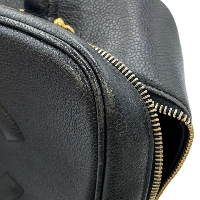 シャネル ハンドバッグ ココマーク バニティバッグ キャビアスキン A07061 CHANEL 2way 黒 ヴァニティ