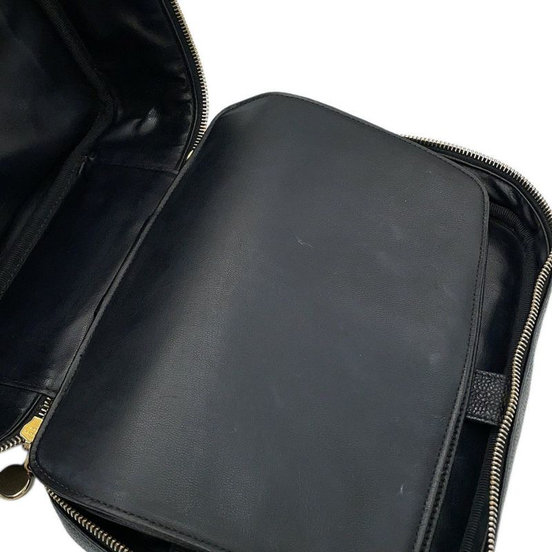 シャネル ハンドバッグ ココマーク バニティバッグ キャビアスキン A07061 CHANEL 2way 黒 ヴァニティ