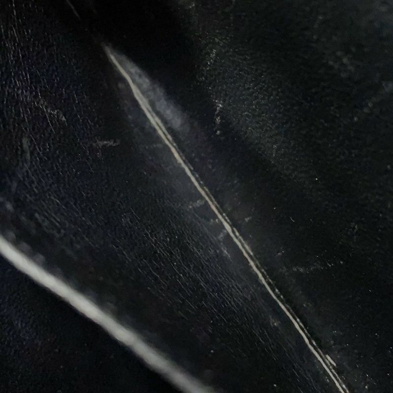 シャネル チェーンショルダーバッグ デカココマーク オーストリッチ CHANEL 黒