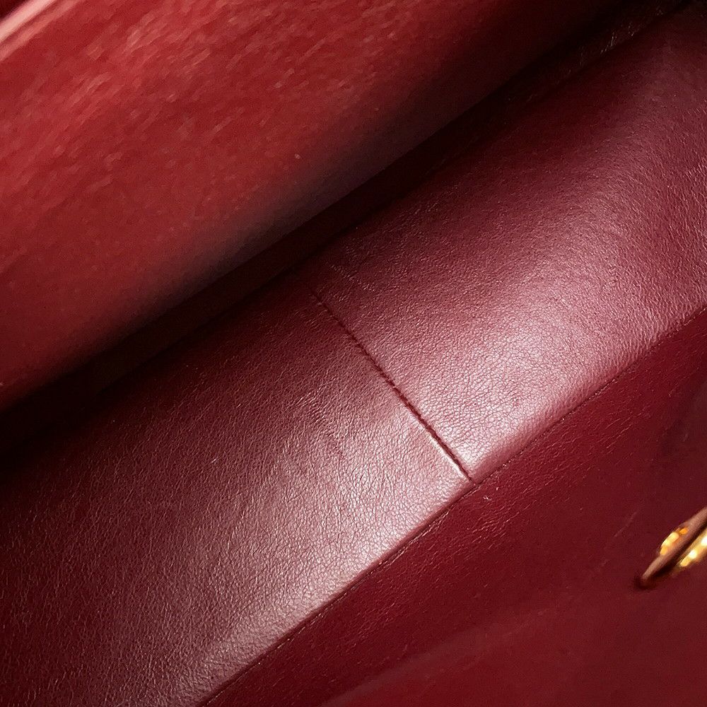 シャネル チェーンショルダーバッグ マトラッセ33 ココマーク Wチェーン ラムスキン CHANEL デカマト 黒