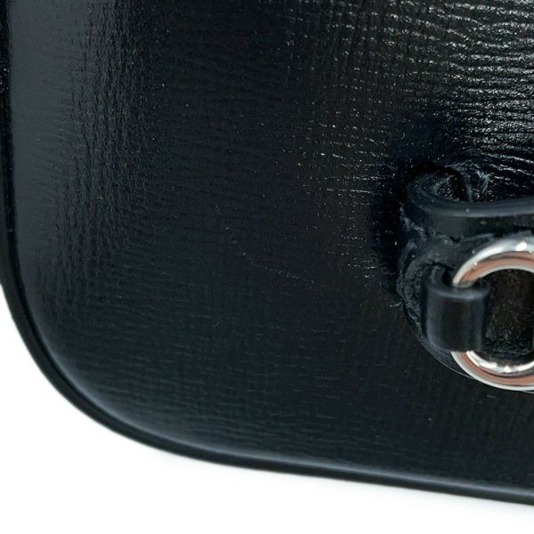 グッチ ショルダーバッグ ホースビット 1955 レザー ミニ 774209 GUCCI ハンドバッグ 黒