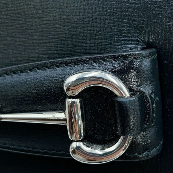 グッチ ショルダーバッグ ホースビット 1955 レザー ミニ 774209 GUCCI ハンドバッグ 黒