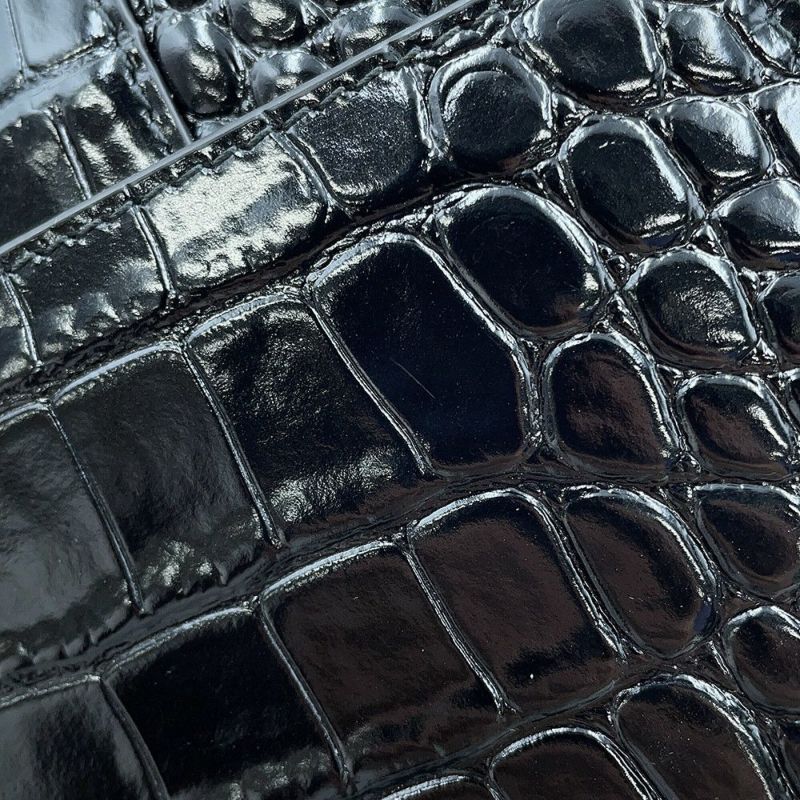 バレンシアガ ハンドバッグ アワーグラス ミディアム クロコダイル型押しレザー 619668 BALENCIAGA 2way 黒