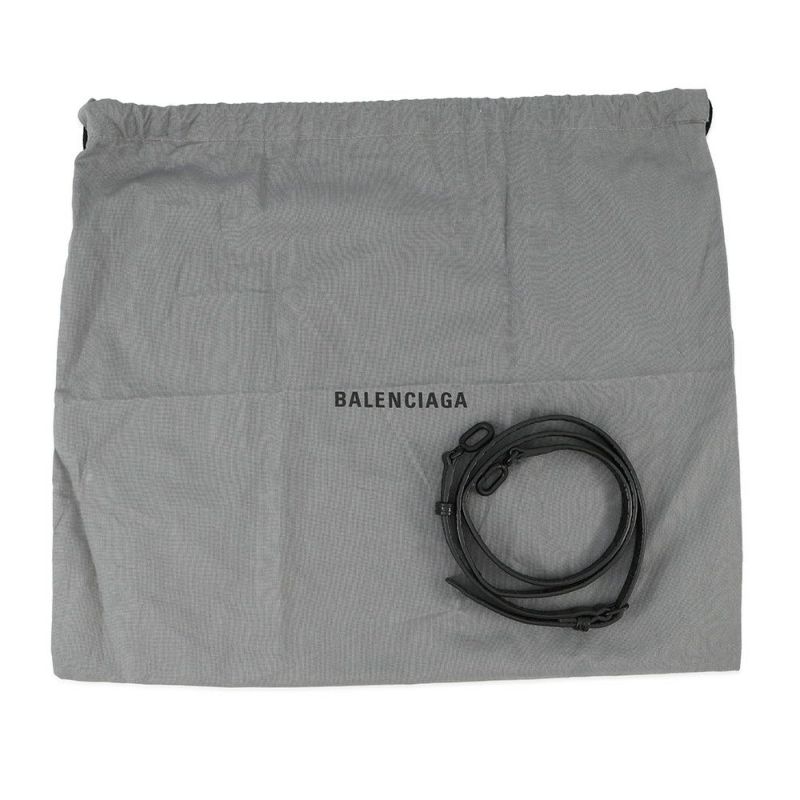 バレンシアガ ハンドバッグ アワーグラス ミディアム クロコダイル型押しレザー 619668 BALENCIAGA 2way 黒