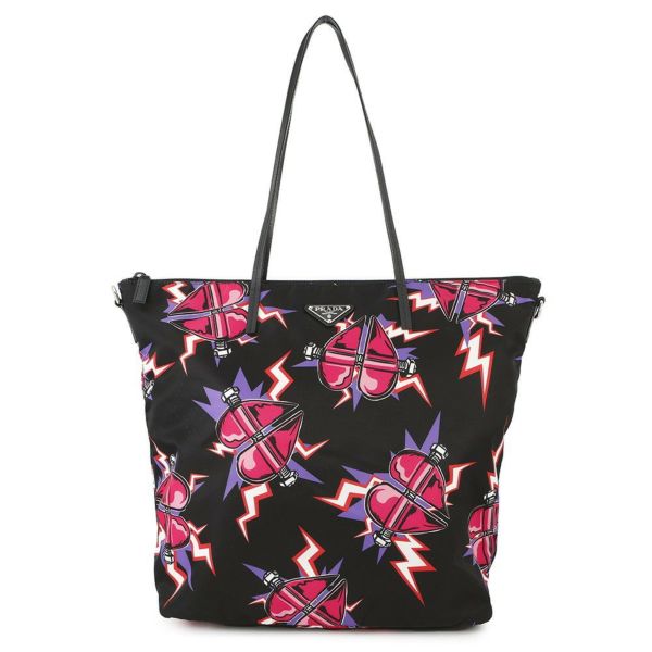 プラダ トートバッグ フランケン ナイロン 1BG189 PRADA 2wayバッグ 黒