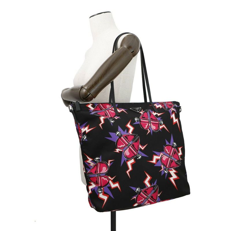 プラダ トートバッグ フランケン ナイロン 1BG189 PRADA 2wayバッグ 黒