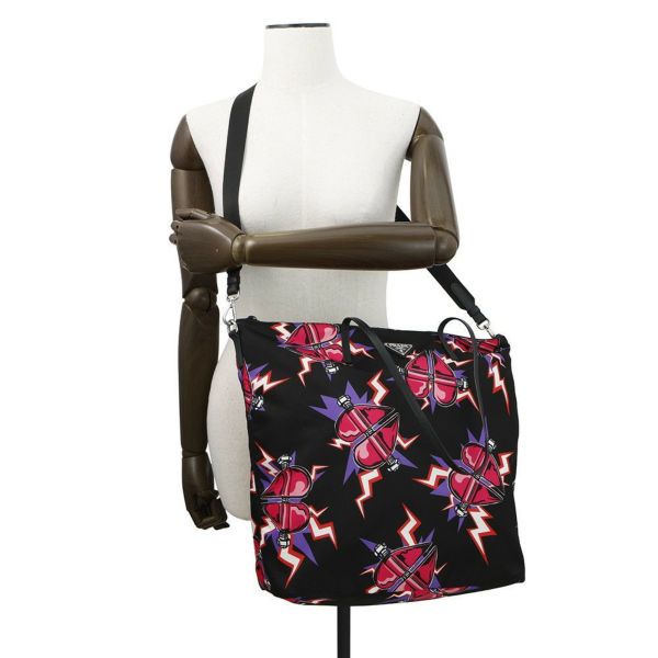 プラダ トートバッグ フランケン ナイロン 1BG189 PRADA 2wayバッグ 黒