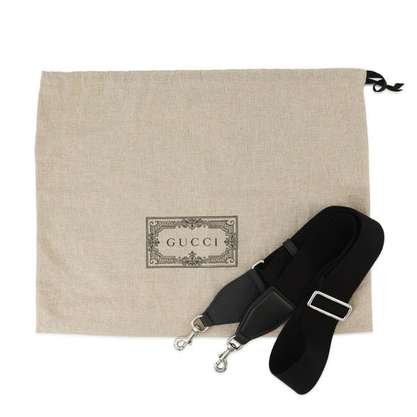 グッチ クラッチバッグ ジャンボGG クロスボディバッグ ミディアム レザー 696009 GUCCI ショルダーバッグ 黒