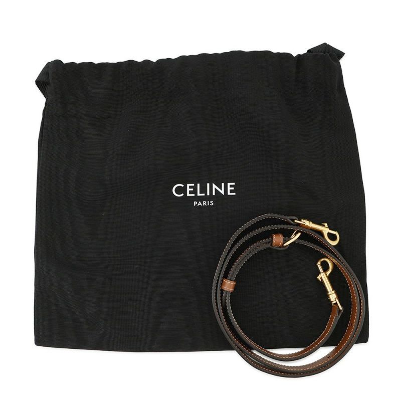 セリーヌ ハンドバッグ トリオンフ スモール ボストン 197582 CELINE 2way ブラウン