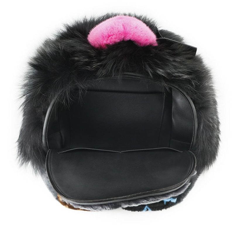 ルイヴィトン リュック モノグラム/ファー Automne Hiver 2020 マルチファー バックパック M24776 バッグ 黒 ブラック