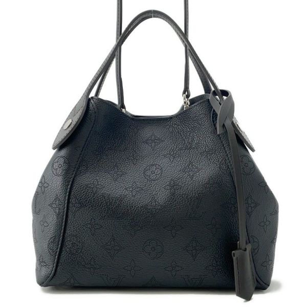 ルイヴィトン ハンドバッグ モノグラム・マヒナ ヒナ PM M54350 LOUIS VUITTON 2way ショルダーバッグ ブラック 黒