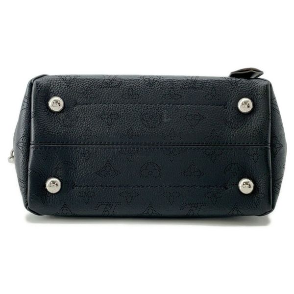 ルイヴィトン ハンドバッグ モノグラム・マヒナ ヒナ PM M54350 LOUIS VUITTON 2way ショルダーバッグ ブラック 黒
