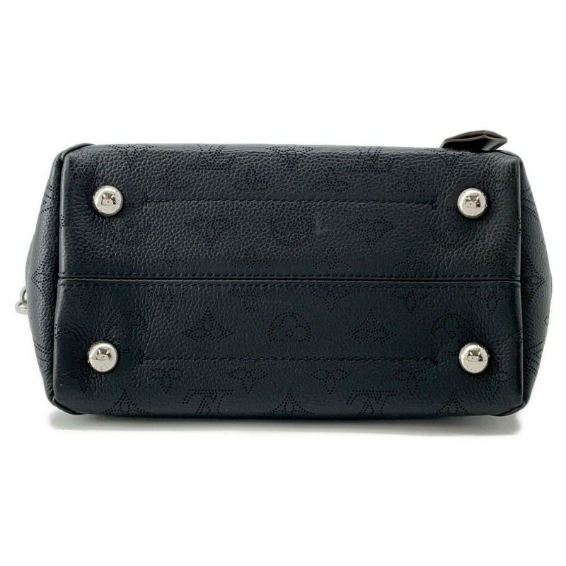ルイヴィトン ハンドバッグ モノグラム・マヒナ ヒナ PM M54350 LOUIS VUITTON 2way ショルダーバッグ ブラック 黒