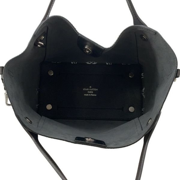 ルイヴィトン ハンドバッグ モノグラム・マヒナ ヒナ PM M54350 LOUIS VUITTON 2way ショルダーバッグ ブラック 黒