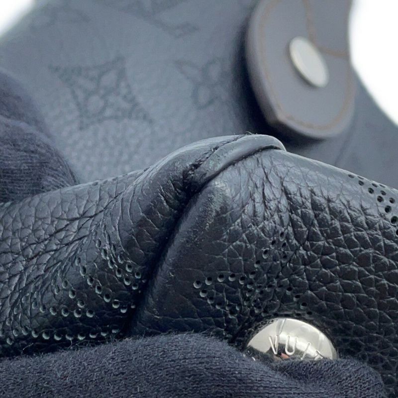 ルイヴィトン ハンドバッグ モノグラム・マヒナ ヒナ PM M54350 LOUIS VUITTON 2way ショルダーバッグ ブラック 黒