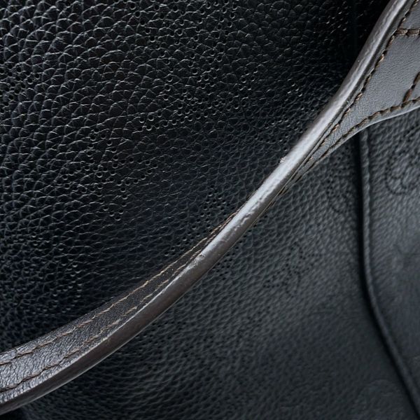 ルイヴィトン ハンドバッグ モノグラム・マヒナ ヒナ PM M54350 LOUIS VUITTON 2way ショルダーバッグ ブラック 黒