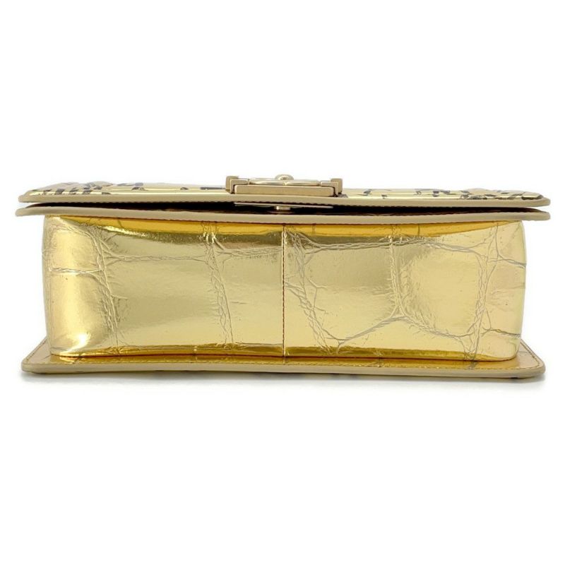 シャネル チェーンショルダーバッグ ボーイシャネル  型押しレザー A67086 ココマーク CHANEL バッグ セール品