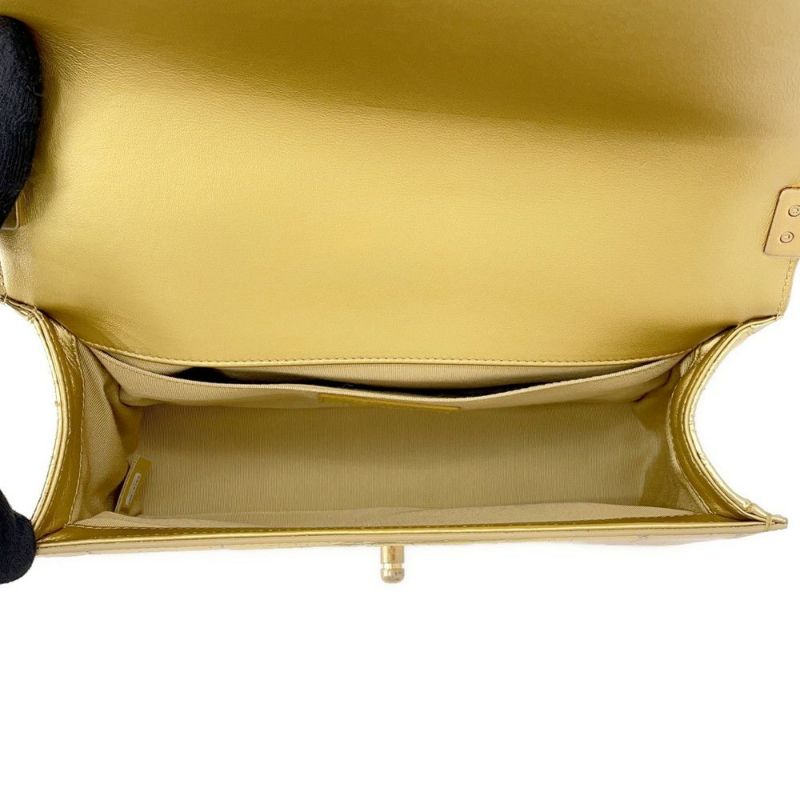 シャネル チェーンショルダーバッグ ボーイシャネル  型押しレザー A67086 ココマーク CHANEL バッグ セール品