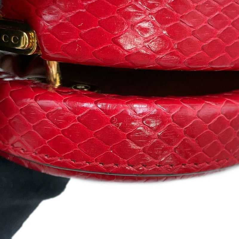 グッチ ハンドバッグ ハート型  GGパイソン 741700 LJM0G GUCCI バッグ