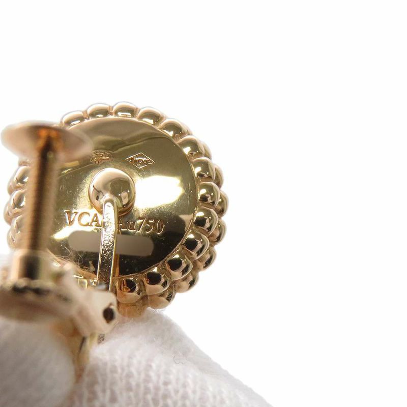 ヴァンクリーフ&アーペル イヤリング ペルレ クルール カーネリアン K18PGピンクゴールド VCARP4E000 ジュエリー