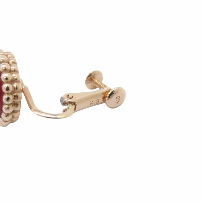 ヴァンクリーフ&アーペル イヤリング ペルレ クルール カーネリアン K18PGピンクゴールド VCARP4E000 ジュエリー