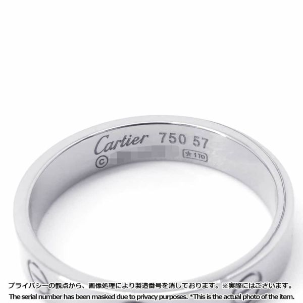 カルティエ リング ミニ ラブリング K18WGホワイトゴールド リングサイズ57 Cartier 指輪 ジュエリー