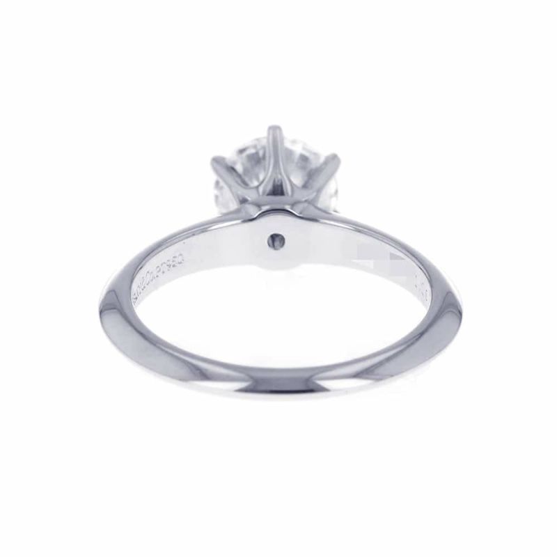 ティファニー リング ソリティア ダイヤモンド 1.25ct Pt950プラチナ リングサイズ約11号 鑑定書付き 指輪 ジュエリー