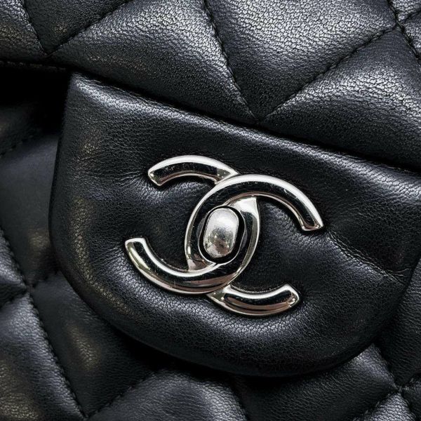 シャネル チェーンショルダーバッグ マトラッセ30  ココマーク ラムスキン A58600 CHANEL バッグ デカマト 黒