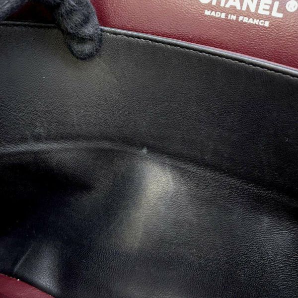 シャネル チェーンショルダーバッグ マトラッセ30  ココマーク ラムスキン A58600 CHANEL バッグ デカマト 黒