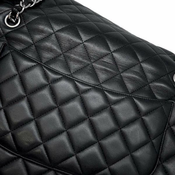 シャネル チェーンショルダーバッグ マトラッセ30  ココマーク ラムスキン A58600 CHANEL バッグ デカマト 黒