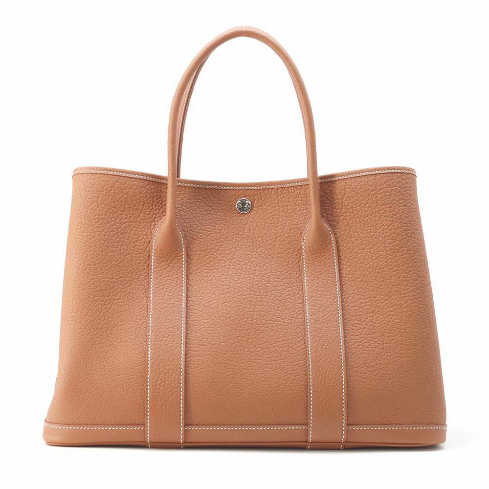エルメス トートバッグ ガーデンパーティPM ゴールド/シルバー金具  