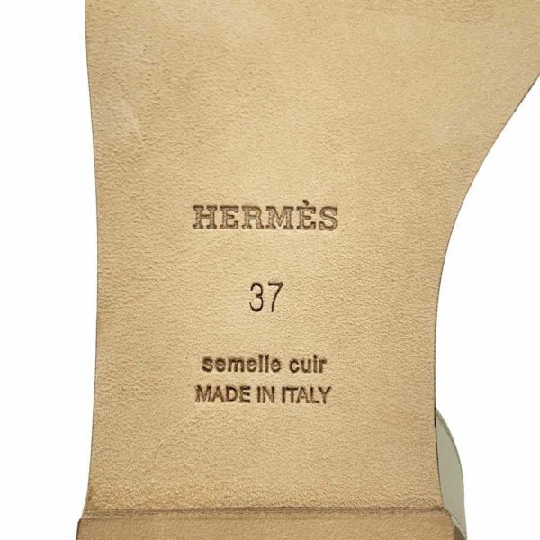 エルメス サンダル ジュリー カーフスキン レディースサイズ37 HERMES 靴