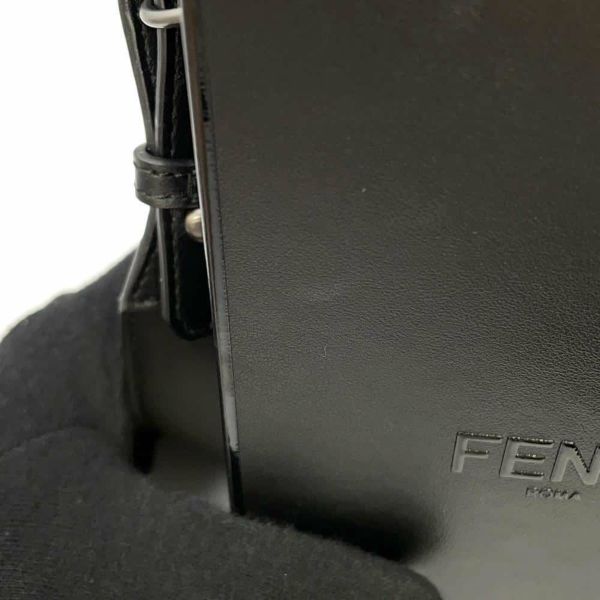 フェンディ ショルダーバッグ ボックス レザー 7VA519 FENDI 黒