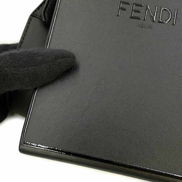 フェンディ ショルダーバッグ ボックス レザー 7VA519 FENDI 黒