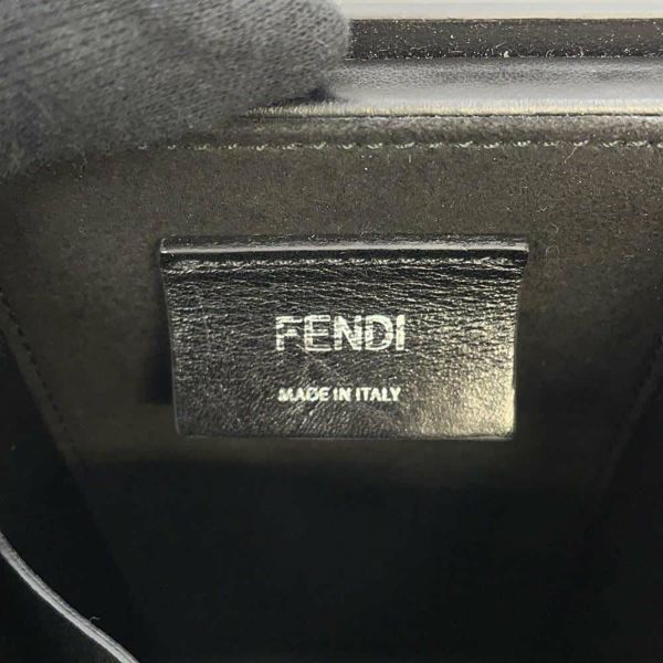 フェンディ ショルダーバッグ ボックス レザー 7VA519 FENDI 黒