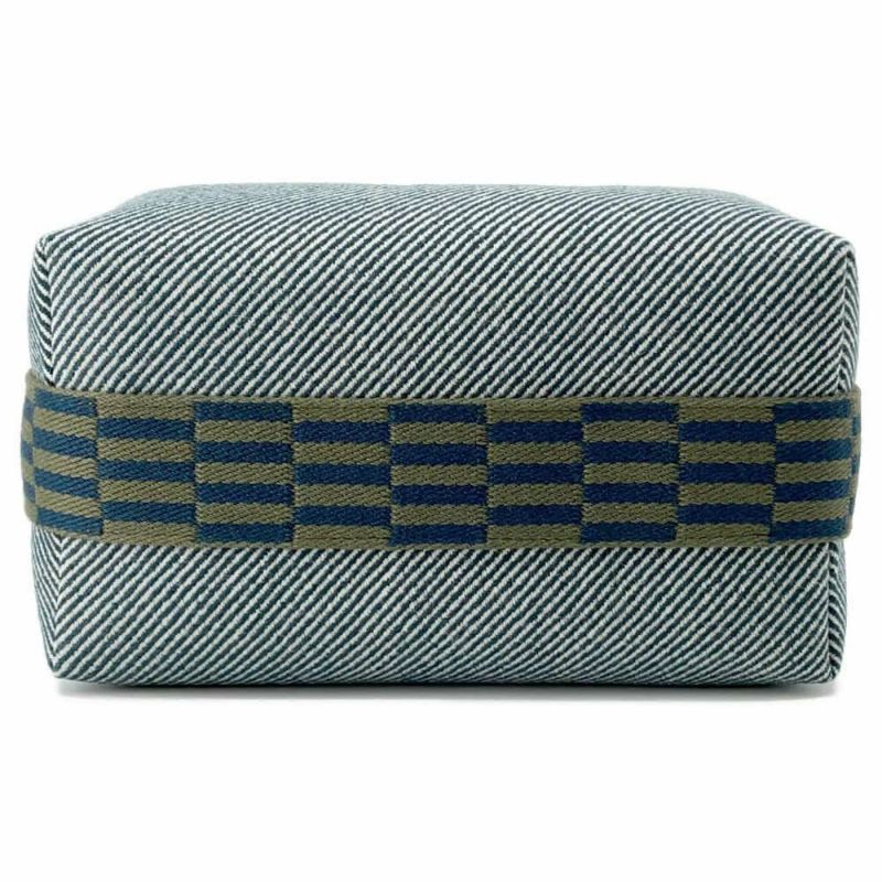 エルメス ポーチ ブリッド・ア・ブラックPM Hナッテ ブルーアビス/シルバー金具 キャンバス HERMES