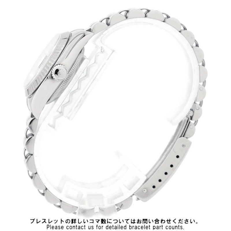 ロレックス デイトジャスト Y番 SS/K18WG 79174NR ROLEX 腕時計 ブラックシェル文字盤 ローマン